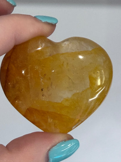 Golden Healer Quartz Heart A - 5cm