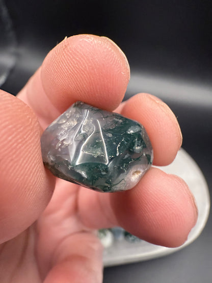 Moss Agate Tumbles - Crystal wonderland By Lisa
