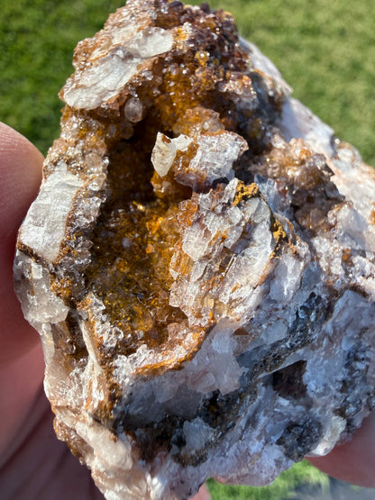 ✨ Manganese with Quartz Cluster