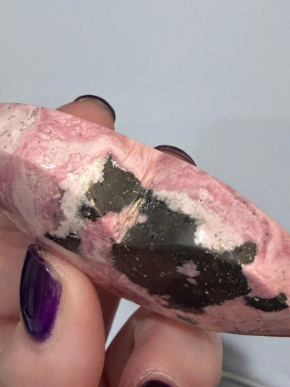 Pink Rhodonite Heart (Peru) A