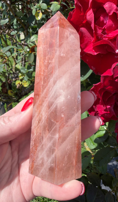 Fire Quartz Tower – 12.6cm | 340g