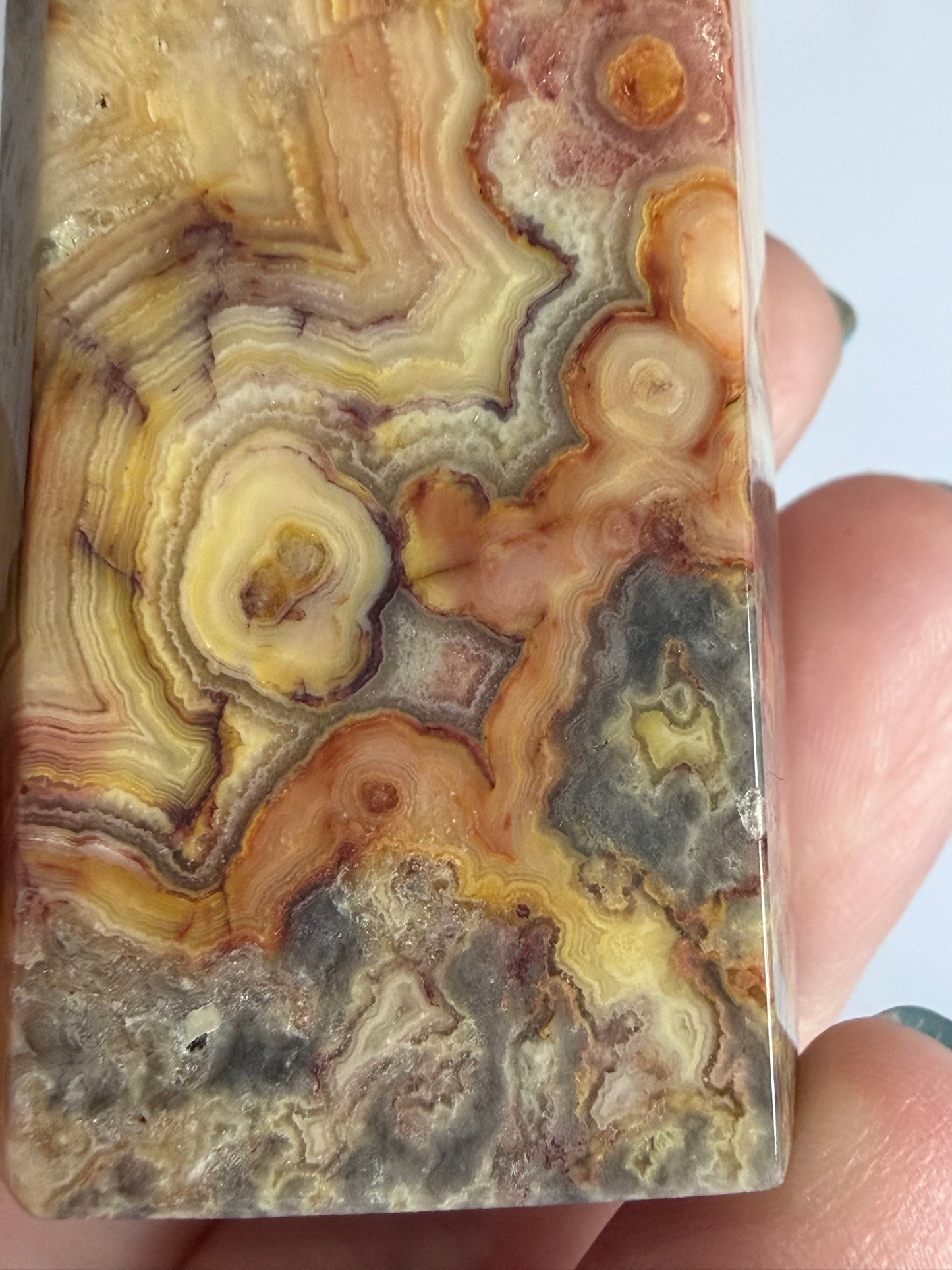 Crazy Lace Agate Tower A -