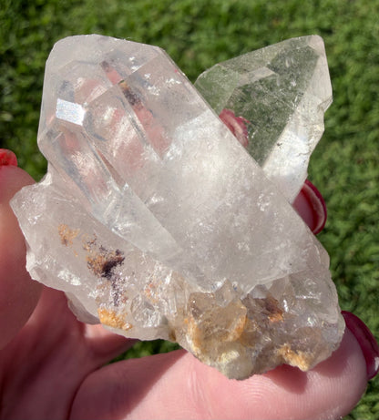 Clear Quartz Cluster with Natural Mineral Inclusions – 92g