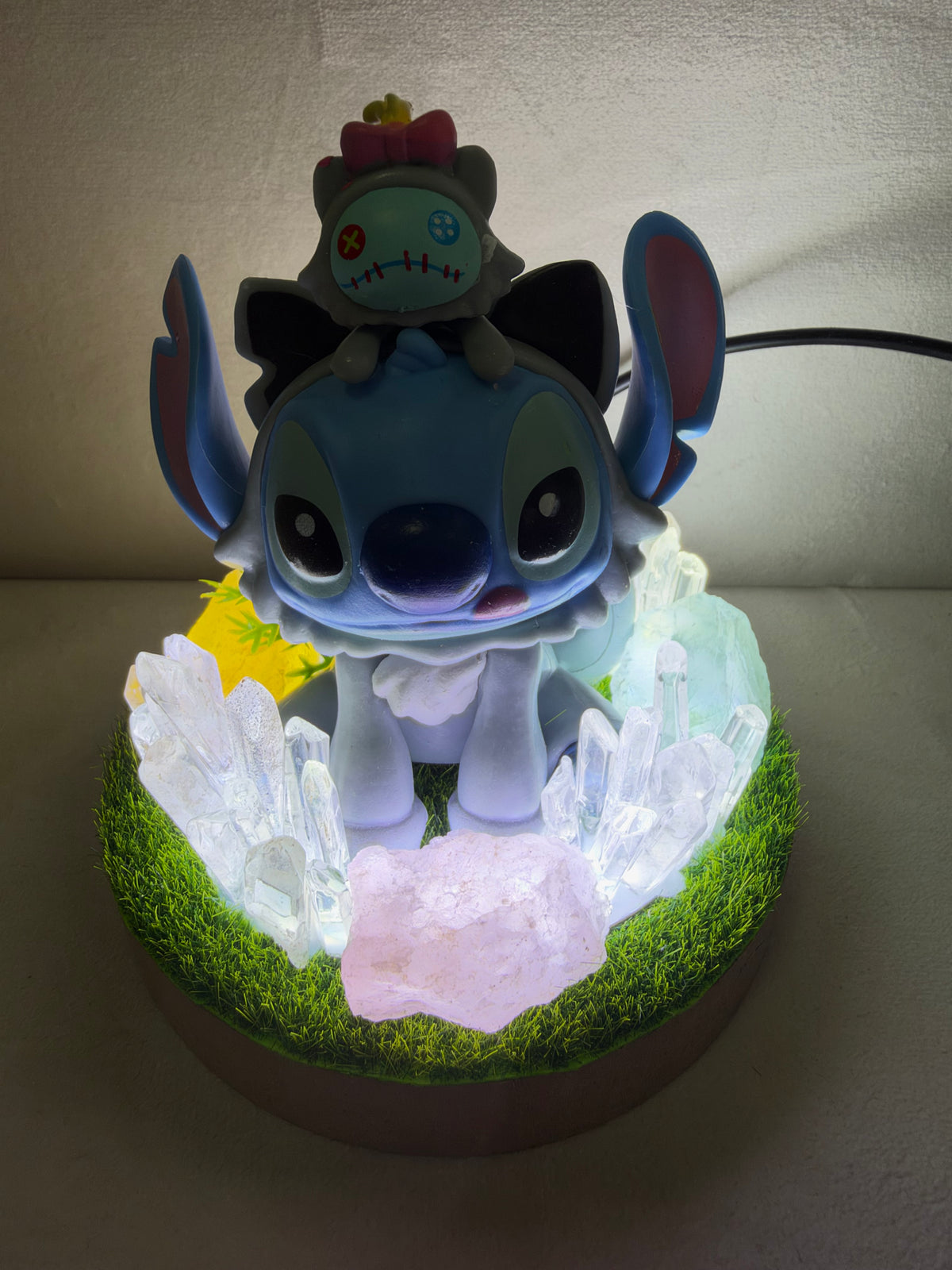 Stitch & Scrump Fluorite Crystal Garden USB Lamp