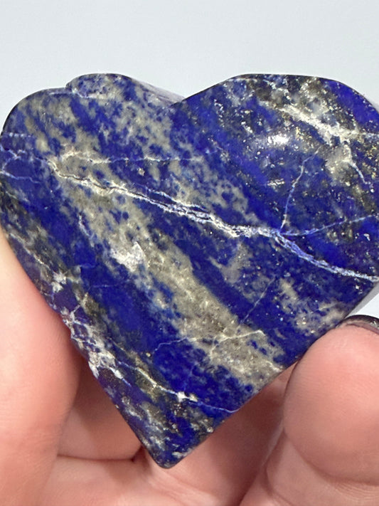 Lapis Lazuli Self-Standing Heart F 5.4cm