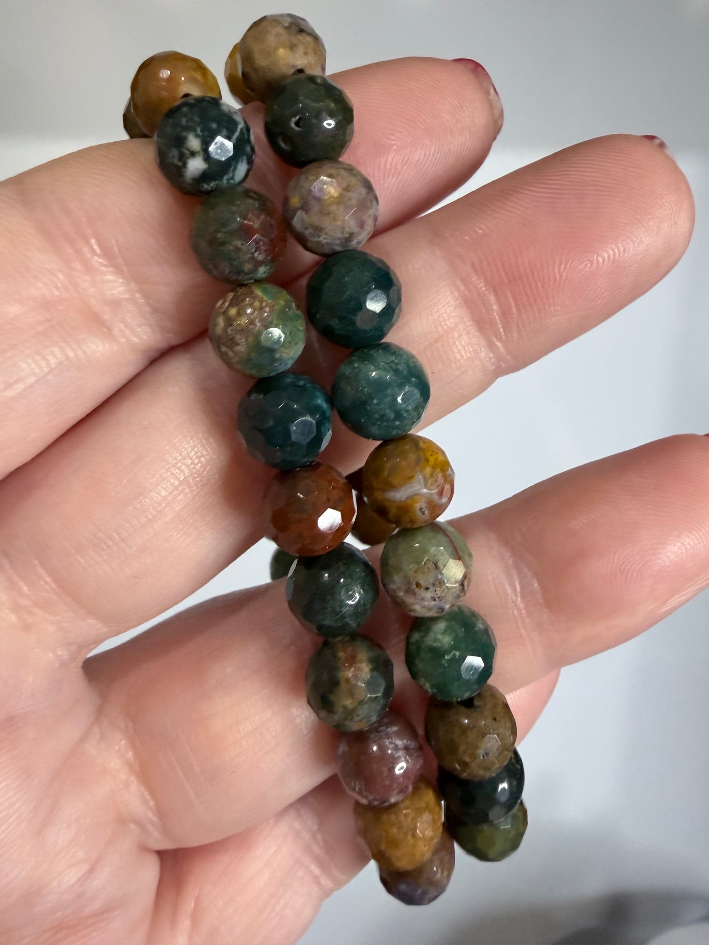 8mm Ocean Jasper Faceted Bracelet

Joy • Positivity • Emotional Healing