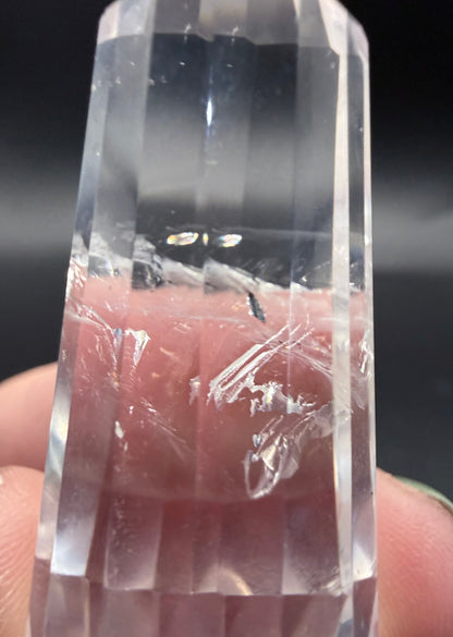 💎 Clear Quartz Phantom Vogel Wand – 38 g | 6.2 × 2.3 cm