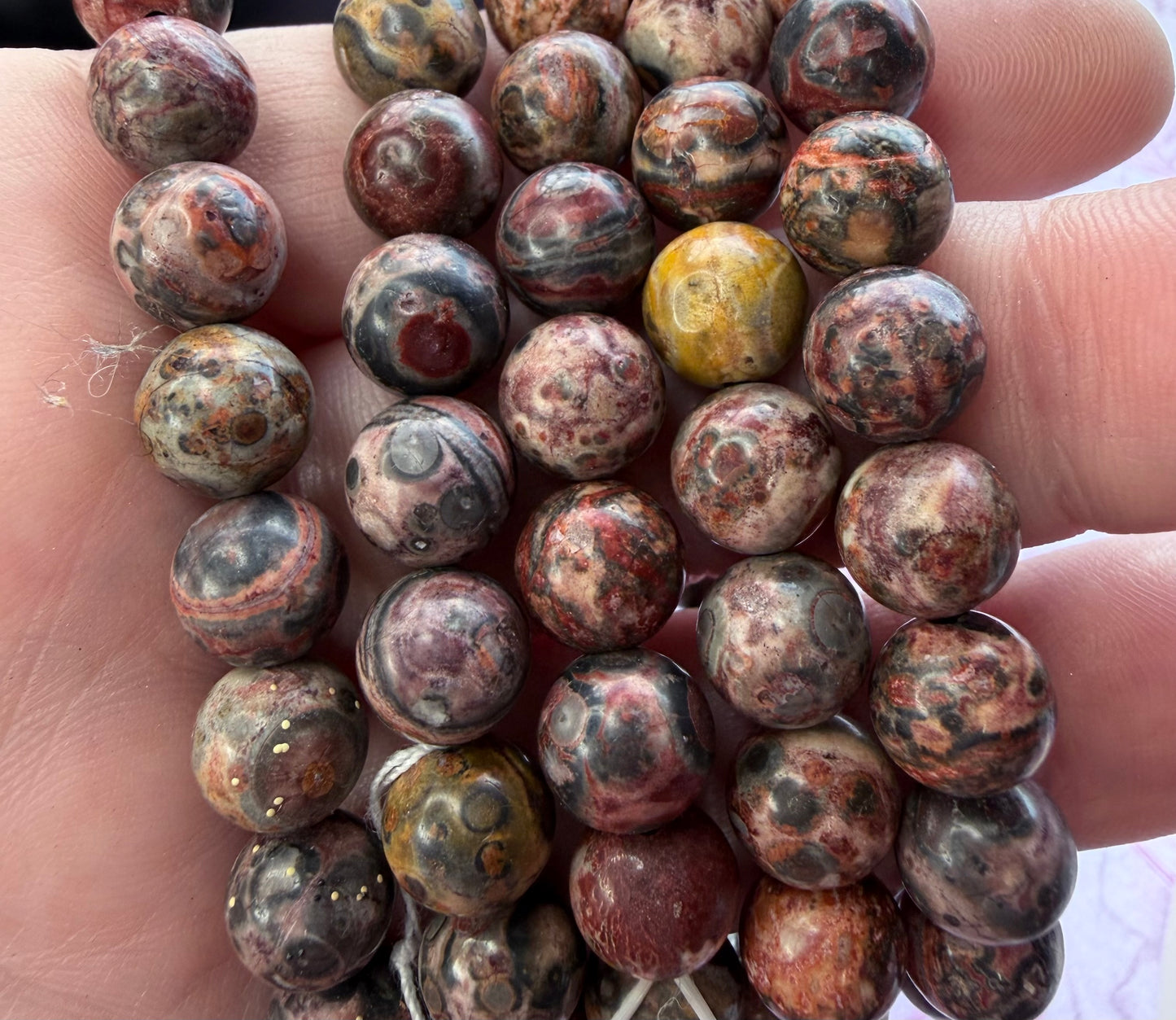 Leopard Skin Jasper Bracelet 8mm