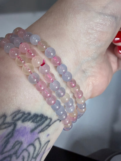 4mm Morganite Bracelet –

Love • Compassion • Emotional Healing