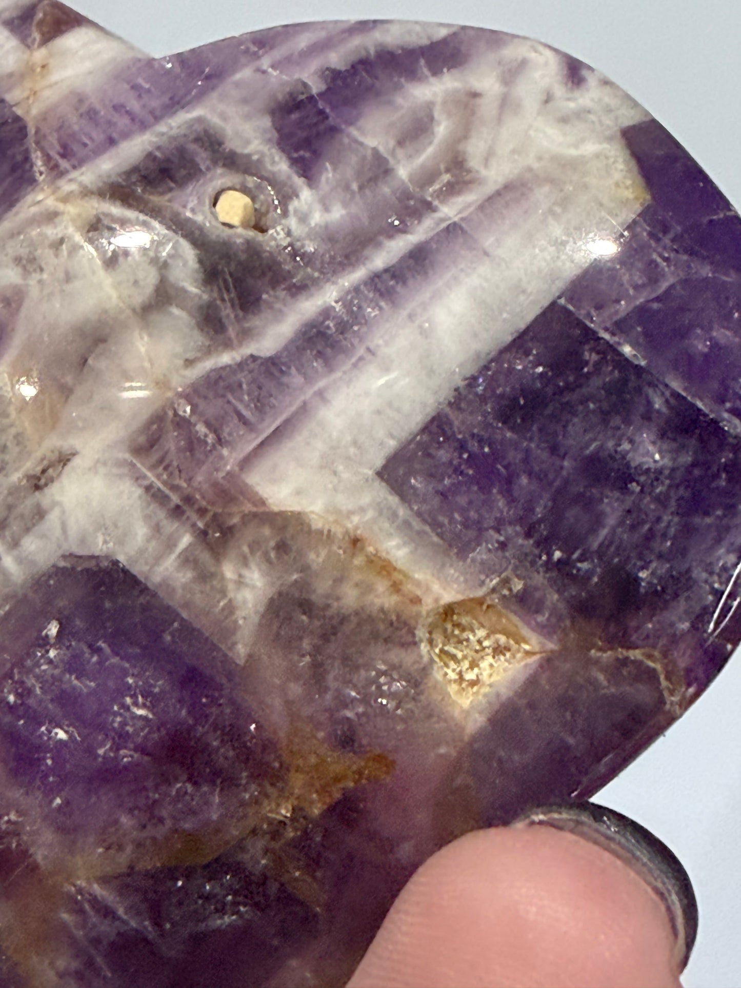 Chevron Amethyst Heart – Self Standing C