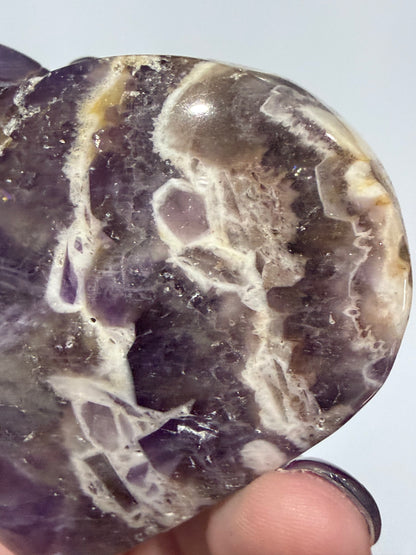 Chevron Amethyst Heart – Self Standing D