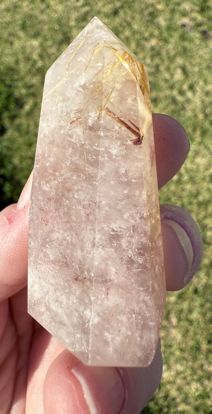 Rutilated Quartz Tower