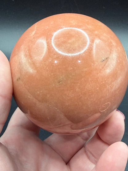 Peach Calcite Sphere