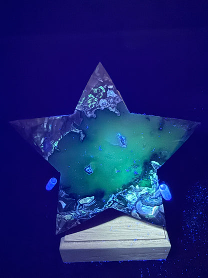 Volcano Agate 1kg Star on Stand