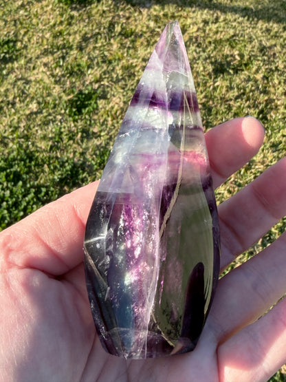 Rainbow Fluorite Freeform – 11cm | 160g
