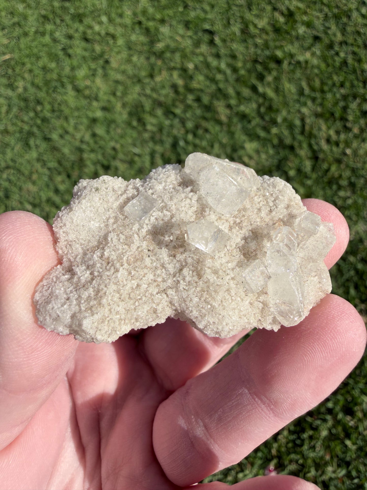 Jalgaon Apophyllite on Chalcedony Cluster | 23g