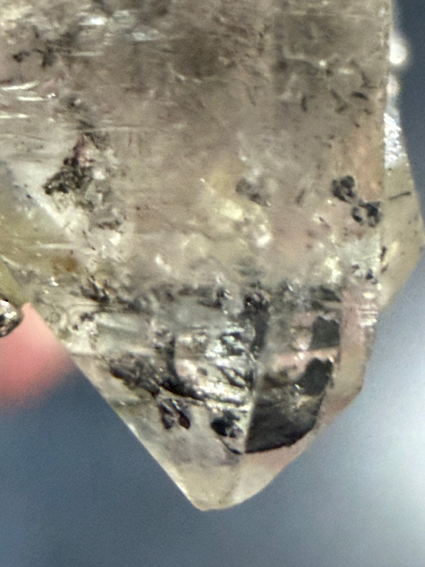 Natural Herkimer Diamond Quartz Ring | Double-Terminated Crystal