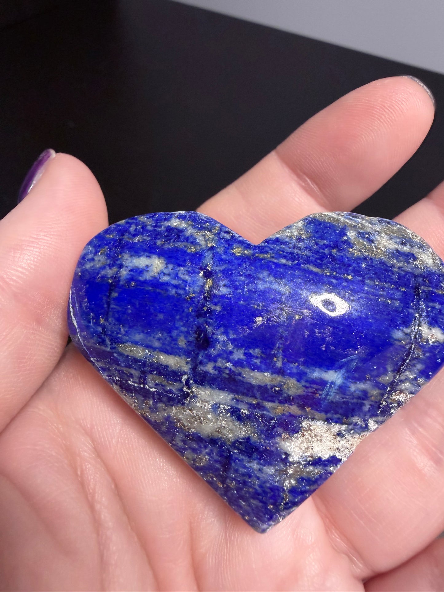 Lapis Lazuli Self-Standing Heart B