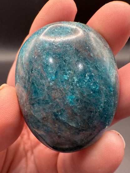 Blue Apatite Palm Stone