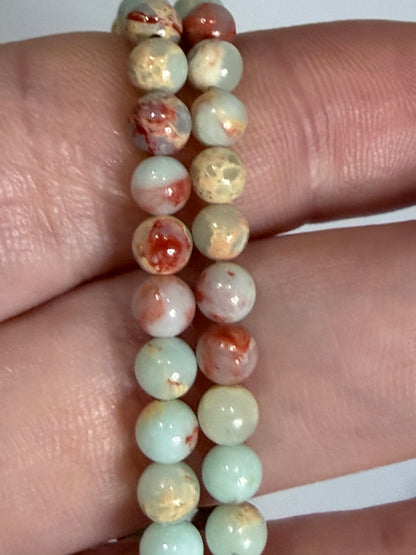 4mm Sea Sediment Jasper Bracelet | Aqua Terra / Impression Jasper

Balance • Calm • Positive Energy