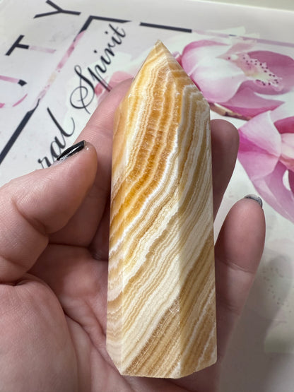 Orange Calcite Point