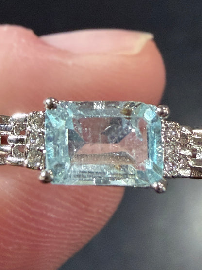 Adjustable Aquamarine Ring