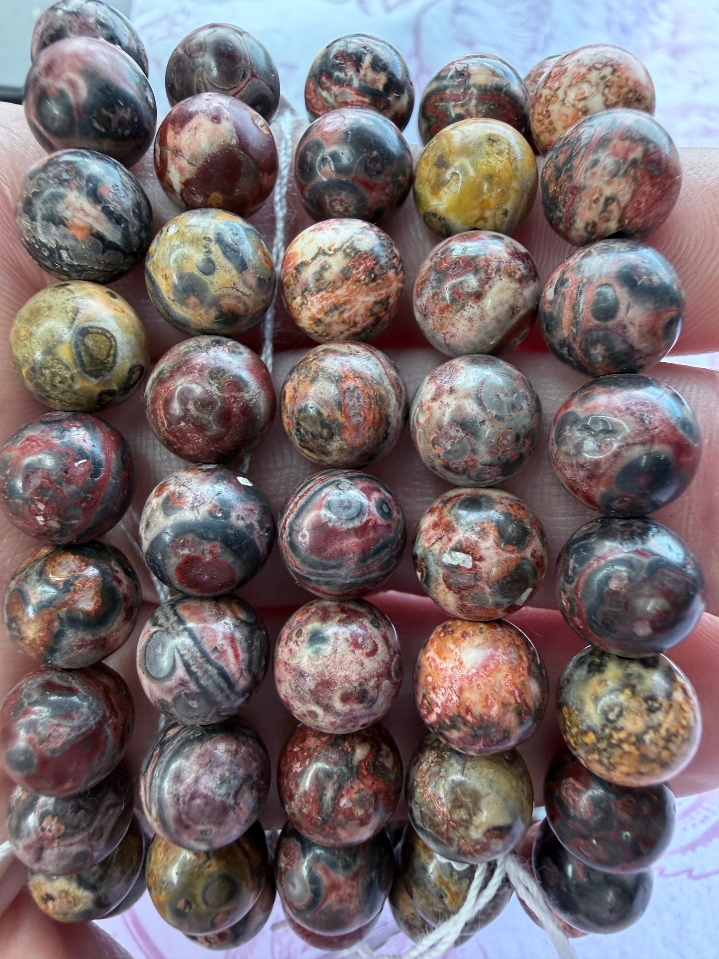 Leopard Skin Jasper Bracelet 8mm