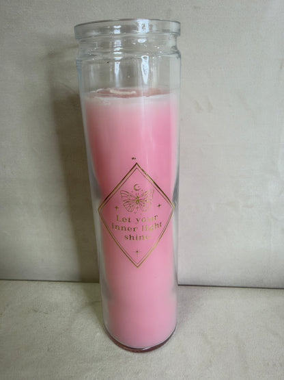 Mystic Rose & Rose Quartz Crystal Candle