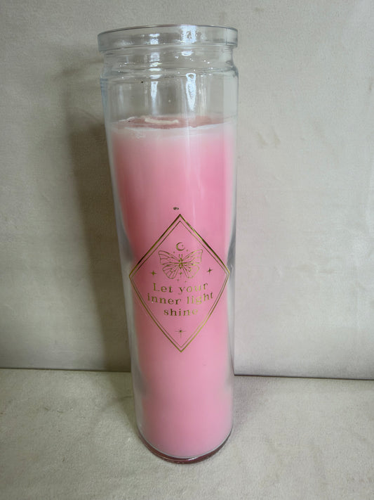 Mystic Rose & Rose Quartz Crystal Candle