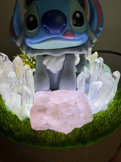 Stitch & Scrump Fluorite Crystal Garden USB Lamp