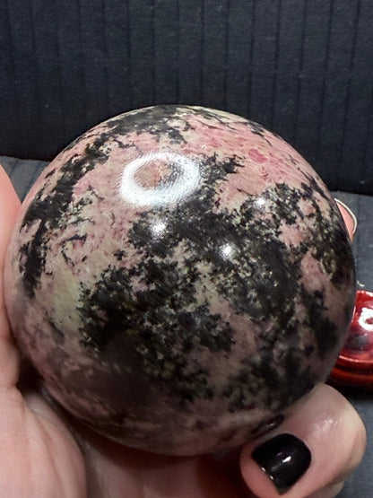 Rhodonite Sphere (500g | 6.5cm)
