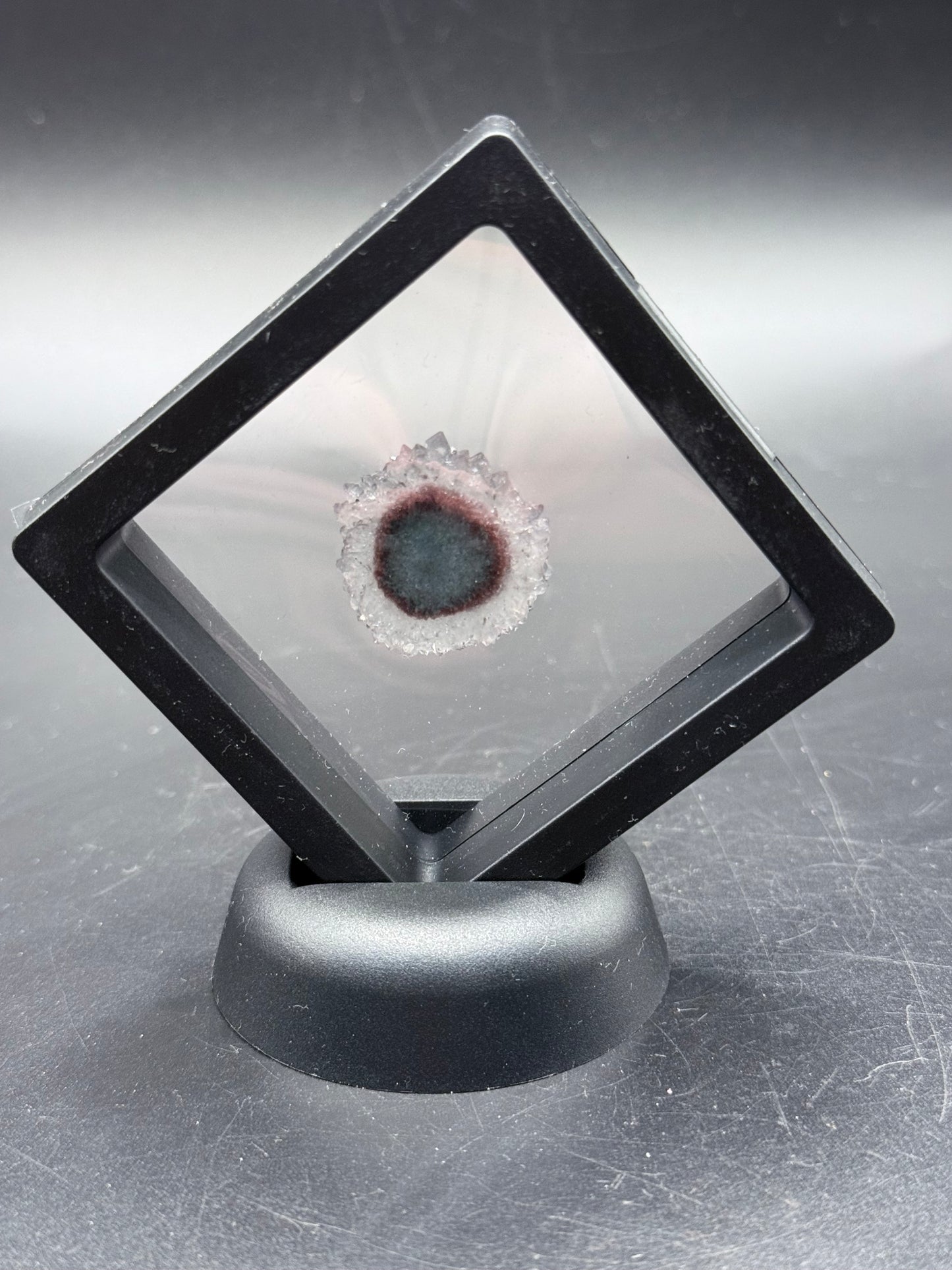 Amethyst Stalactite Slice in Display Frame