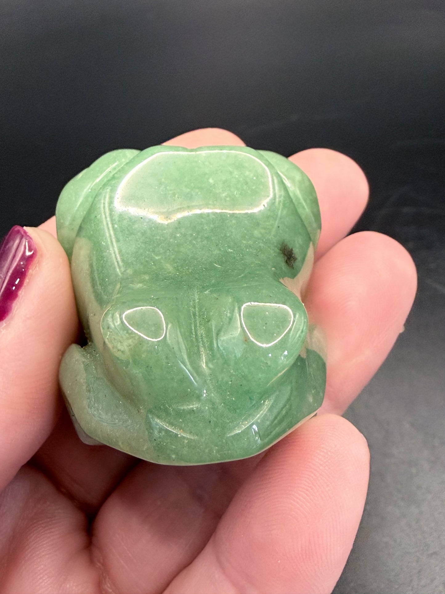 Green Aventurine Frog Carving 5cm