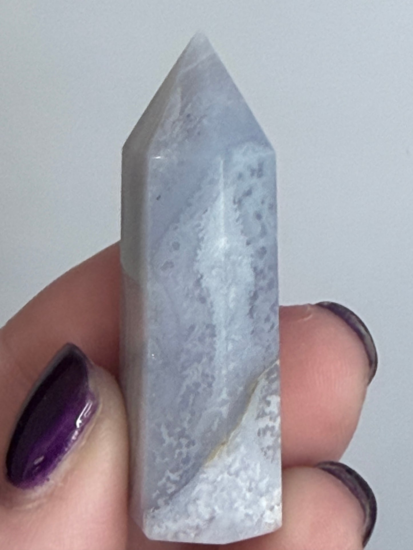 Blue Lace Agate Tower – 4.8cm | 21g