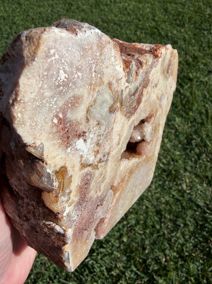 Pink Amethyst Druzy Freeform 1.8kg | Large Crystal Display Piece