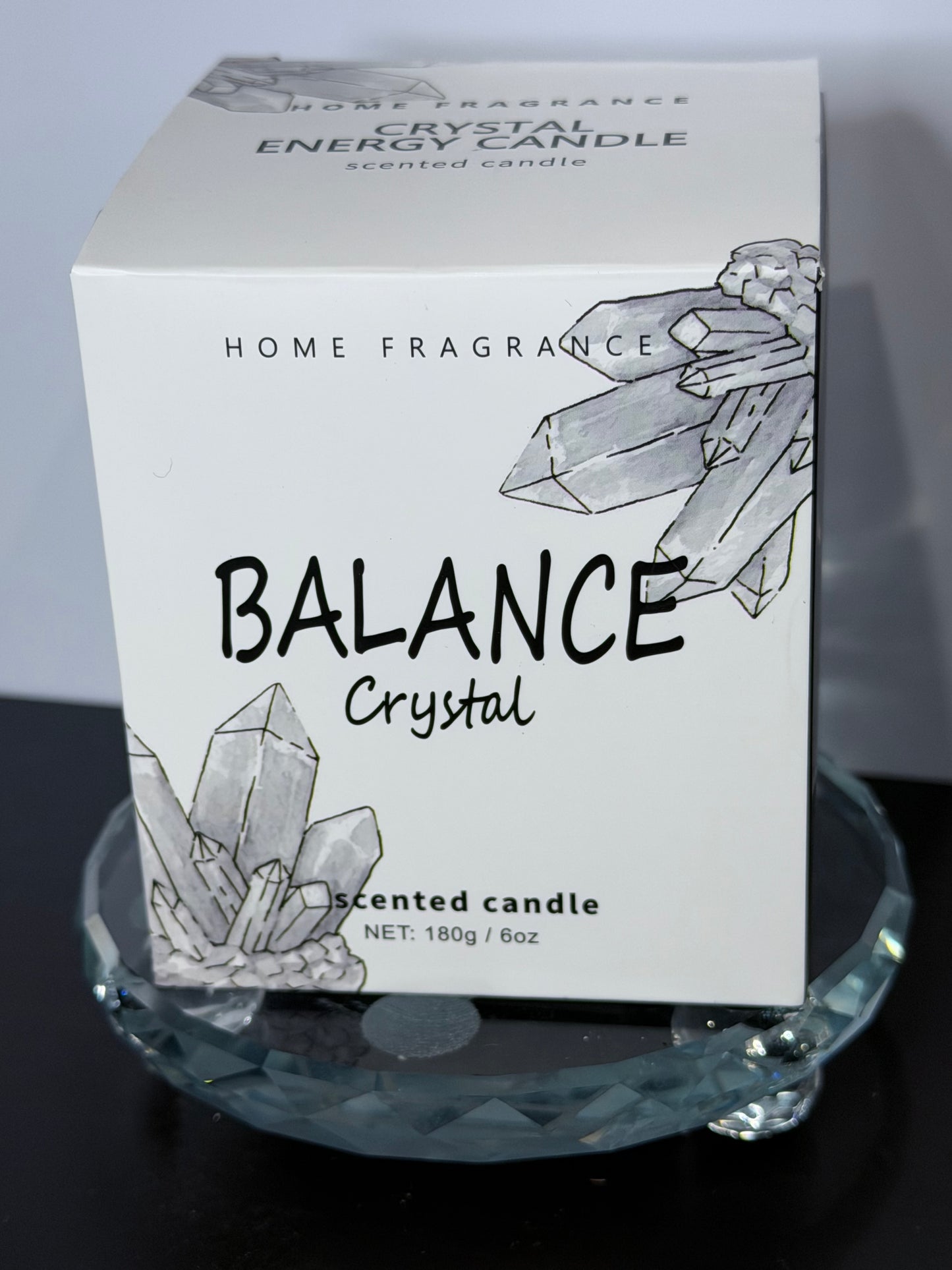 Balance Crystal Energy Candle – Clear Quartz | 180g