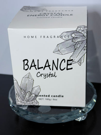 Balance Crystal Energy Candle – Clear Quartz | 180g