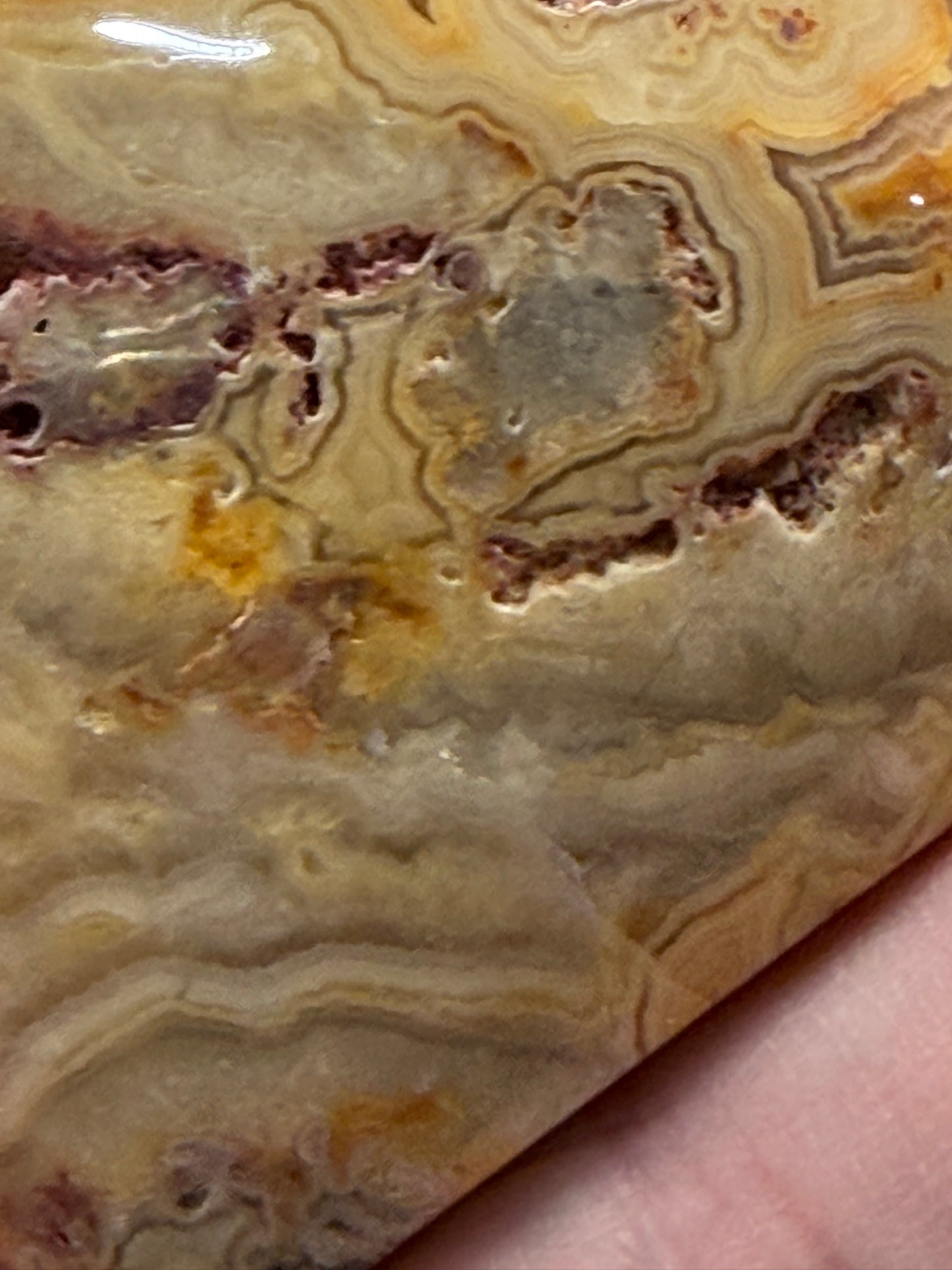 🇦🇺 Australia Map Crazy Lace Agate Heart
