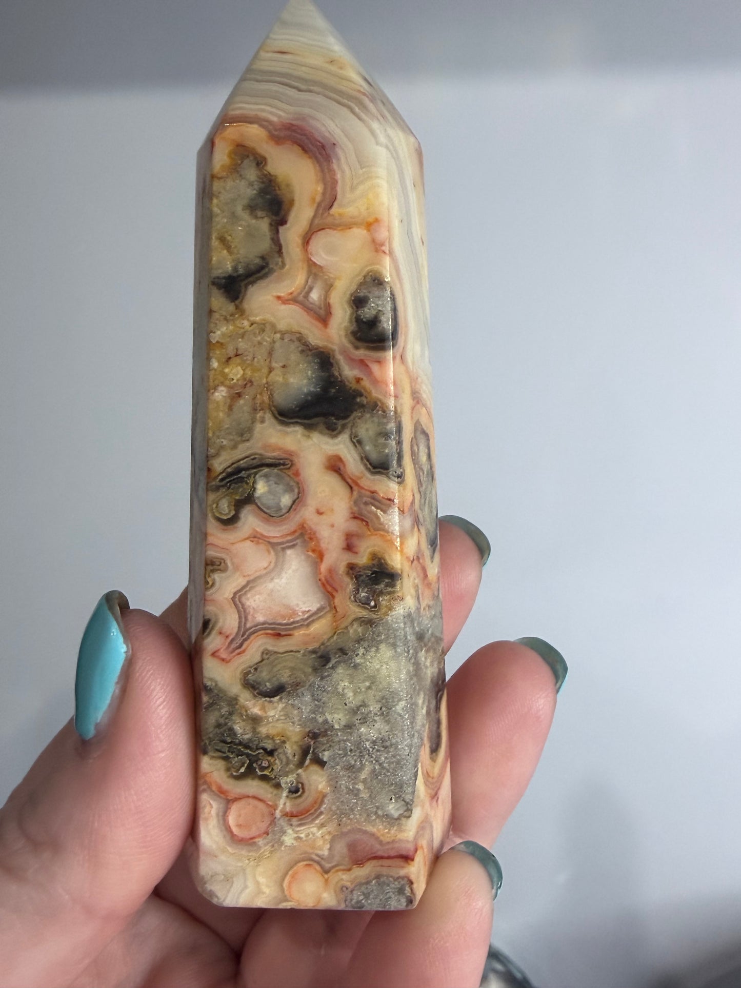 Crazy Lace Agate Tower –  B