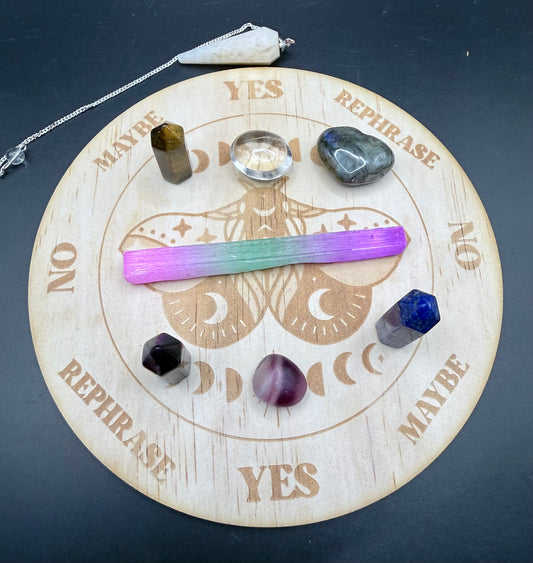 Crystal Pendulum Divination Grid – Intuition & Clarity