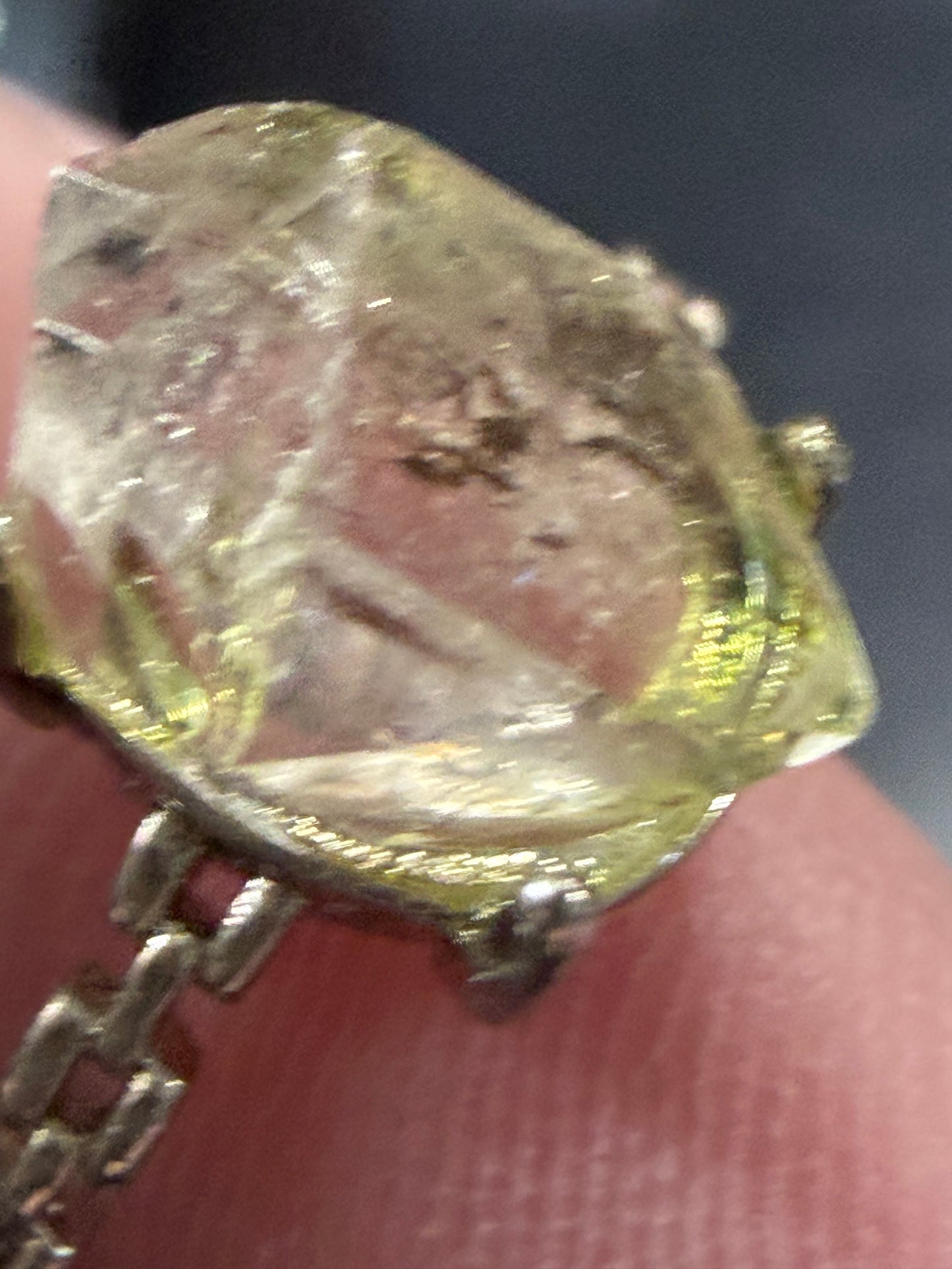Natural Herkimer Diamond Quartz Ring | Double-Terminated Crystal C