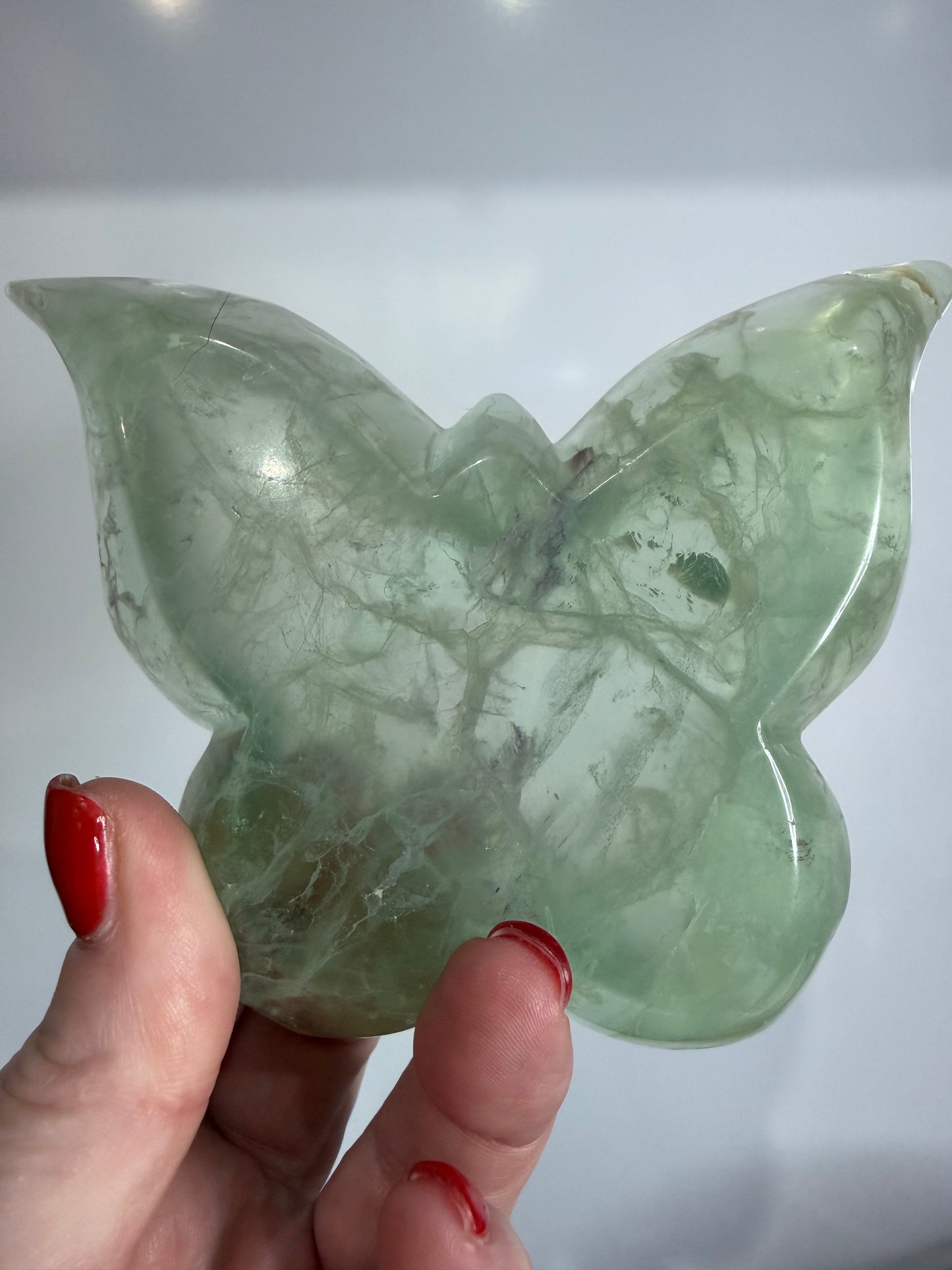 Green Fluorite Butterfly Bowl – 317g