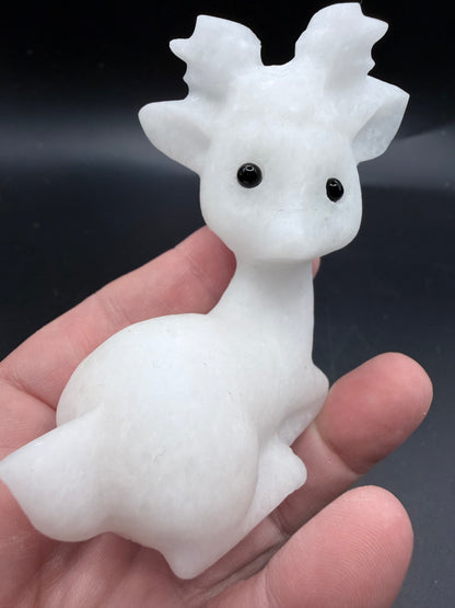 White Marble Jade Doe