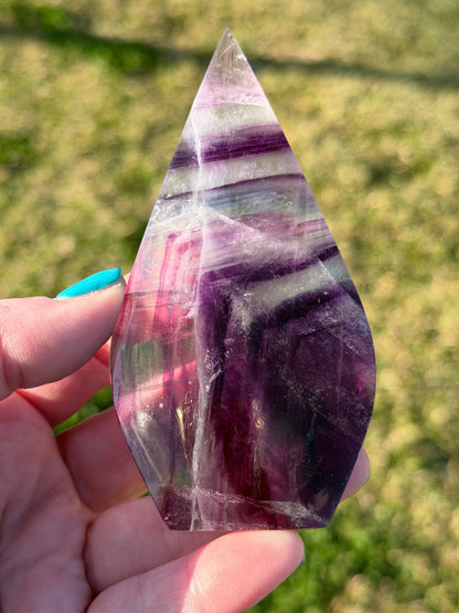Rainbow Fluorite Freeform – 11cm | 160g