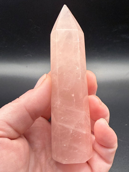 Rose Quartz Point from Madagascar