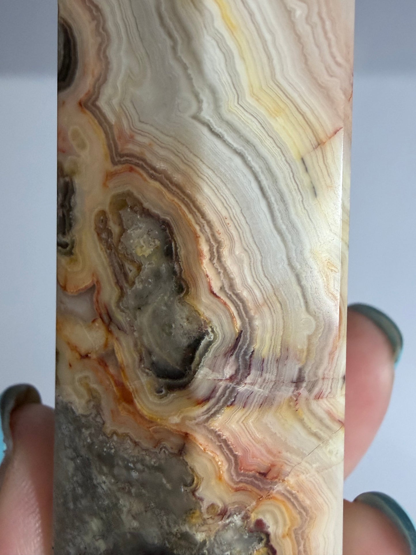Crazy Lace Agate Tower –  B