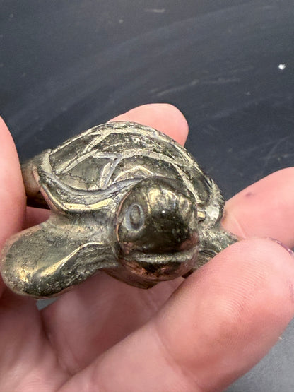 Pyrite Turtle Carving - Crystal wonderland By Lisa