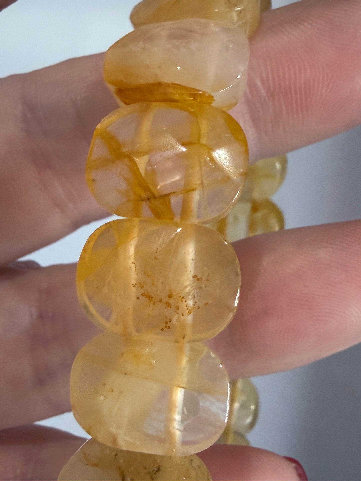 Faceted Honey Calcite Bracelet – Golden Confidence & Motivation Crystal | Solar Plexus Energy