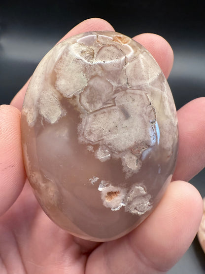 Flower Agate Palm Stone-Large size