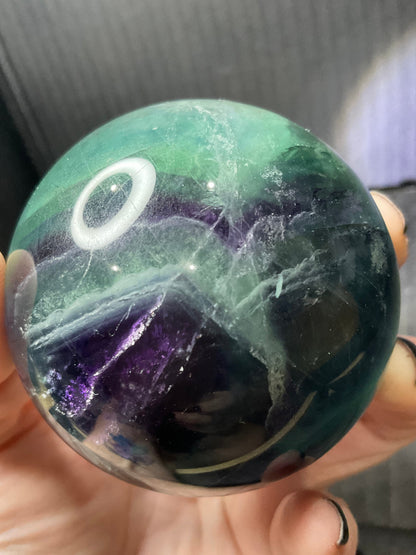 Rainbow Fluorite Sphere | 480g | 6.6cm